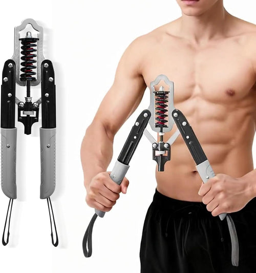 Adjustable Arm Twister – Carbon Steel Chest & Forearm Strength Trainer for Home Gym