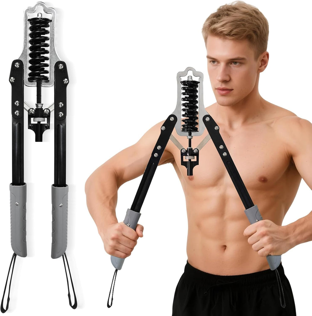 Ultimate Adjustable Chest Workout Equipment - Carbon Steel Twister Arm Trainer for Total Upper Body Strength