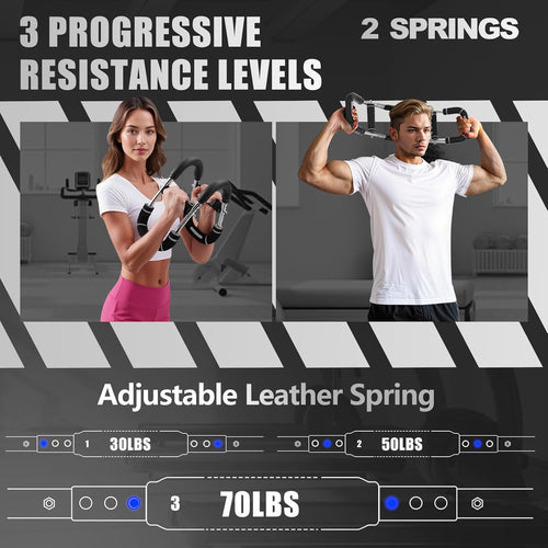 2025 Pro Twister Arm Trainer - Adjustable 40-100Lb Power Twister Bar for Ultimate Chest, Shoulder & Arm Workouts - Portable Upper Body Fitness Machine for Home & Gym