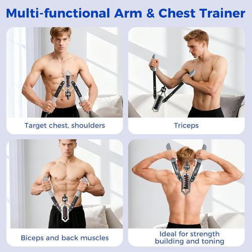 Adjustable Arm Twister – Carbon Steel Chest & Forearm Strength Trainer for Home Gym