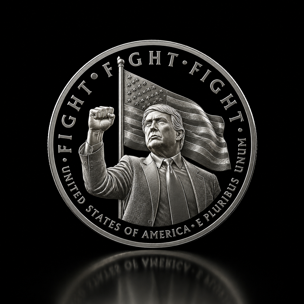 Never Surrender Presidential Coin™ — Silver Edition
